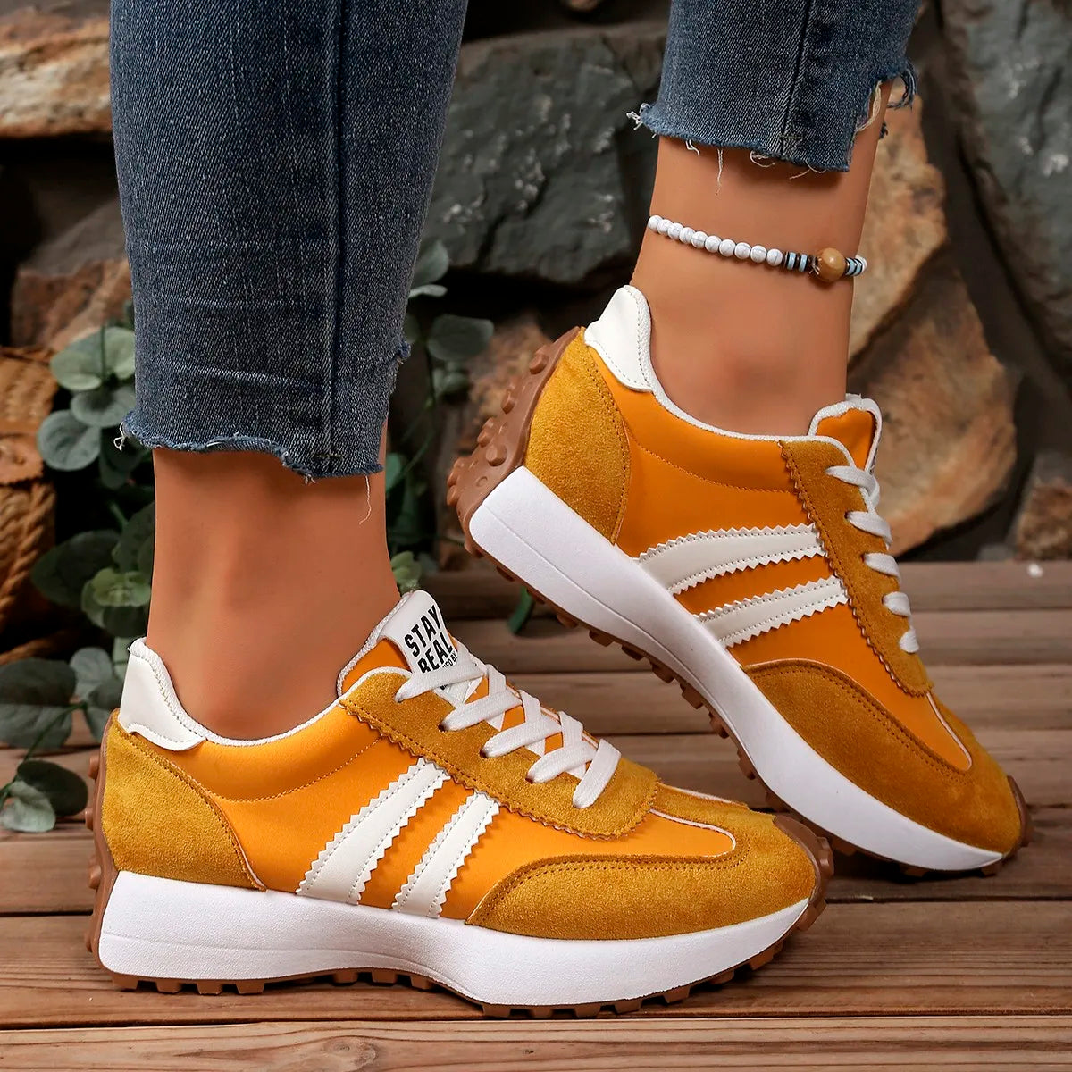 Zapatillas Stay-Real | estilo retro que combina con todo